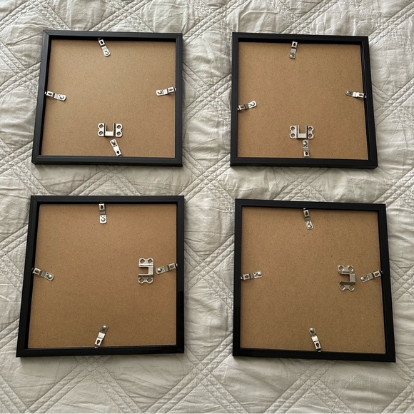 Bundle of Four Black Square Picture Frame Set - Picture 3 of 7
